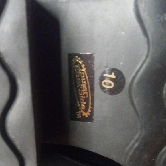 Vintage 90's Y2K Black Lower East Side Chunky Platform Lace Up Loafers NWT 10 - Picture 8 of 9